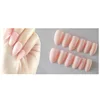 Glue Matte False Nails Popular in USA Europe 24pcs Tips Pure Color Fake Nails Chip Artificial Nail Art Accessories NA0131