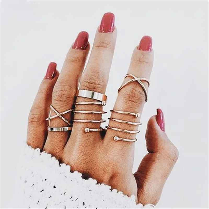 14pcs women fashion rings set finger