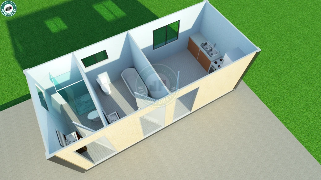 Small Container Homeless Station with Toilet Kitchen Relief Stations ...