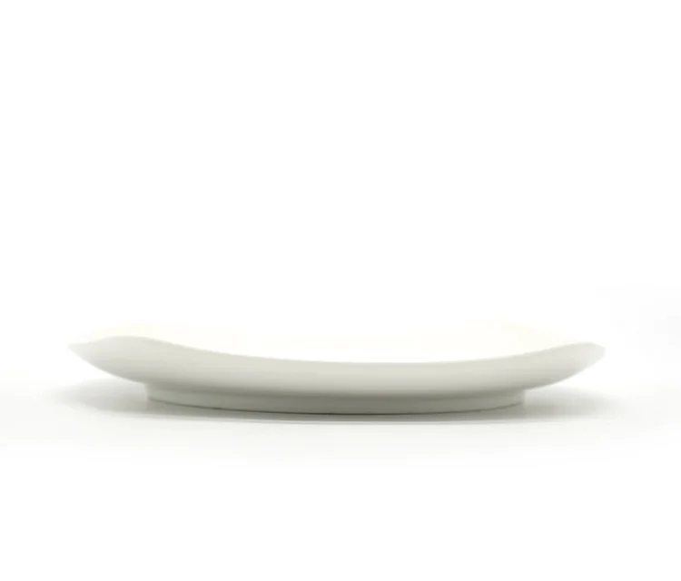 Wholesale ceramic serving dish plate cheap bulk flat white porcelain dinner plates for wedding customized plates