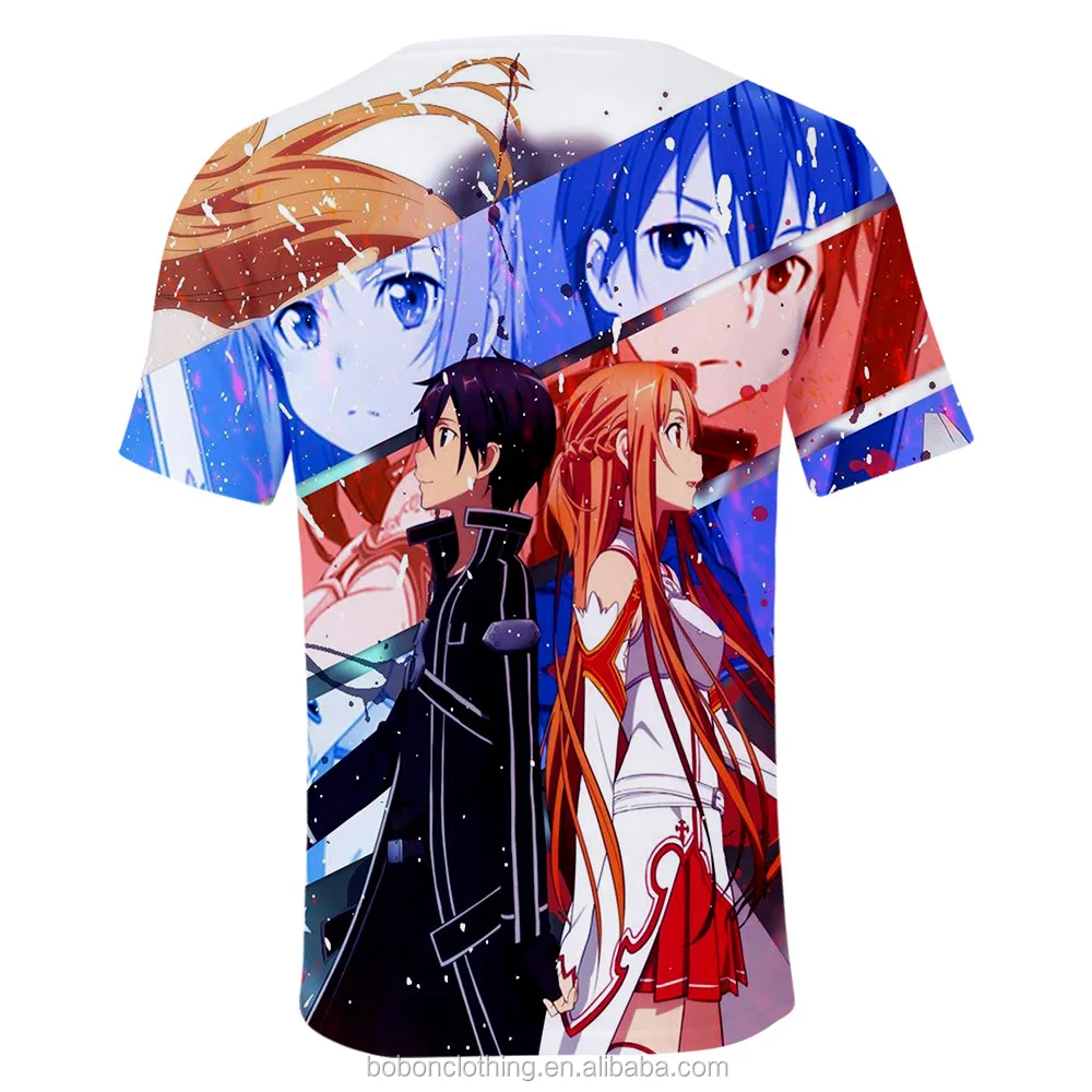 2022 New Design Hot App Game Printed T Shirt Wholesale Digital T-shirt  Supplier Top Sale 3d Tshirts Factory - Buy Sword Art Online T Shirt,Digital  Sublimation Printed Sword Art Online T Shirt,3d