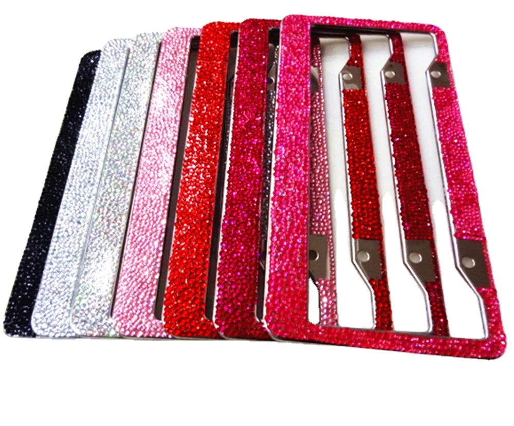 Luxury Diamond Car License Plate Frame Crystal Car License Plate Frame Car License Plate Frame
