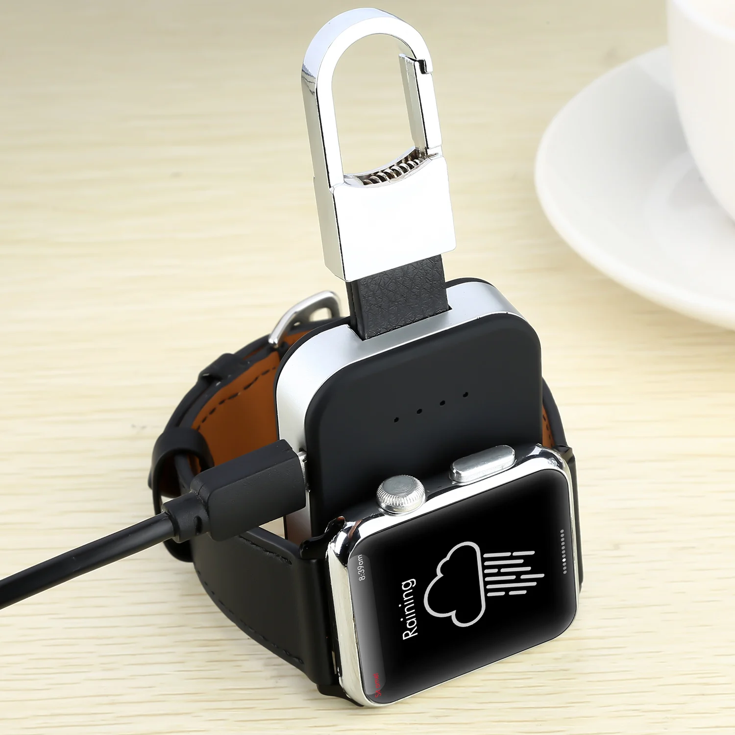 QI Easy Carry Fast Charging Black Wireless Charger for Watch - ANKUX.COM