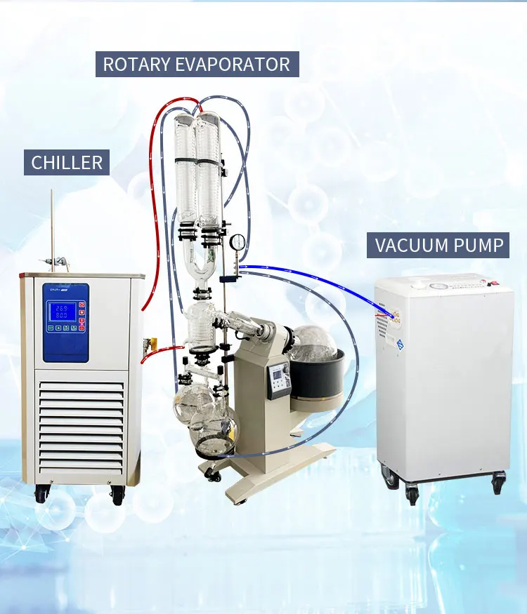 China R1020 Vacuum Crystallization Evaporation Equipment Rotary