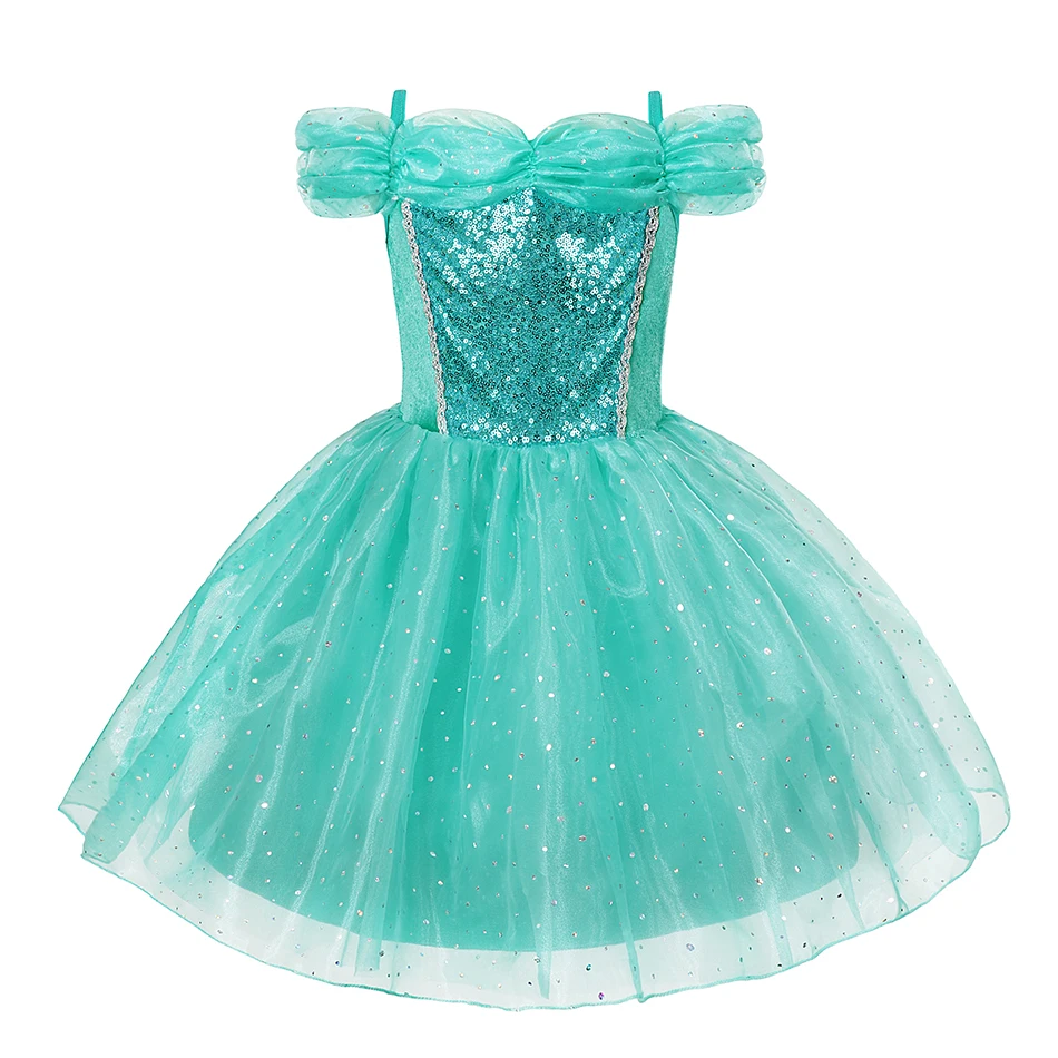 Kids Princess Jasmine Clothing Set For Girl Top Pants Headband Tulle