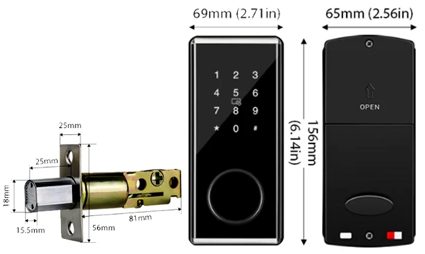 Hogar Inteligente De Entrada Sin Llave Digital Automático De La Puerta