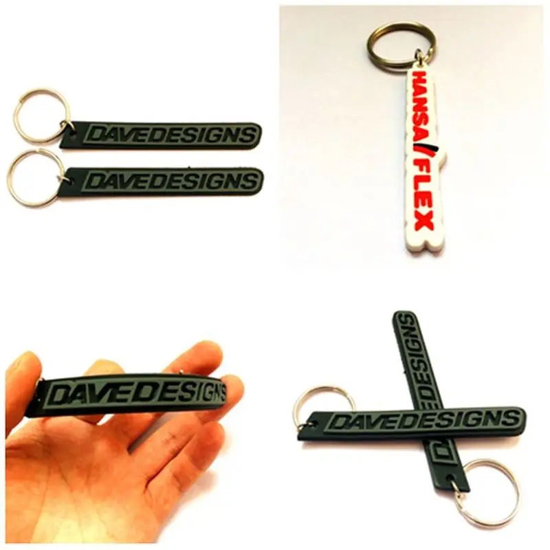 soft rubber key ring