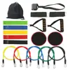 Resistance Band tub 18 Pieces with Exercise Tube Bands CleanDell Resistance Loop Band Core Sliders Door Anchor Ankle Straps