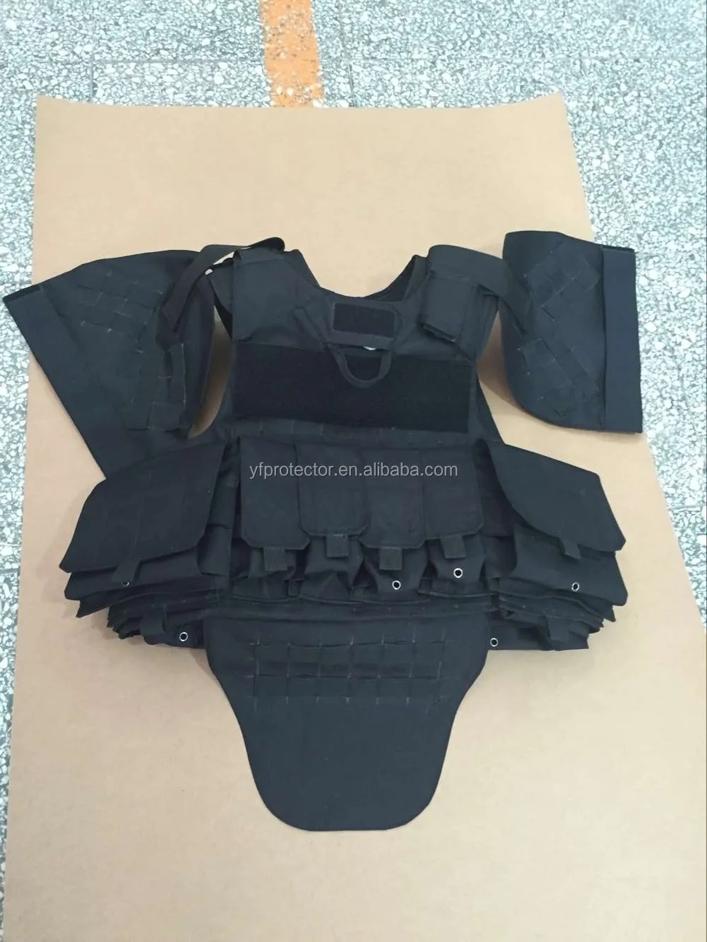 Full Body Armor Bulletproof Ballistic Vest/aramid Bullet Proof Vest With Shoulder Arm Sides