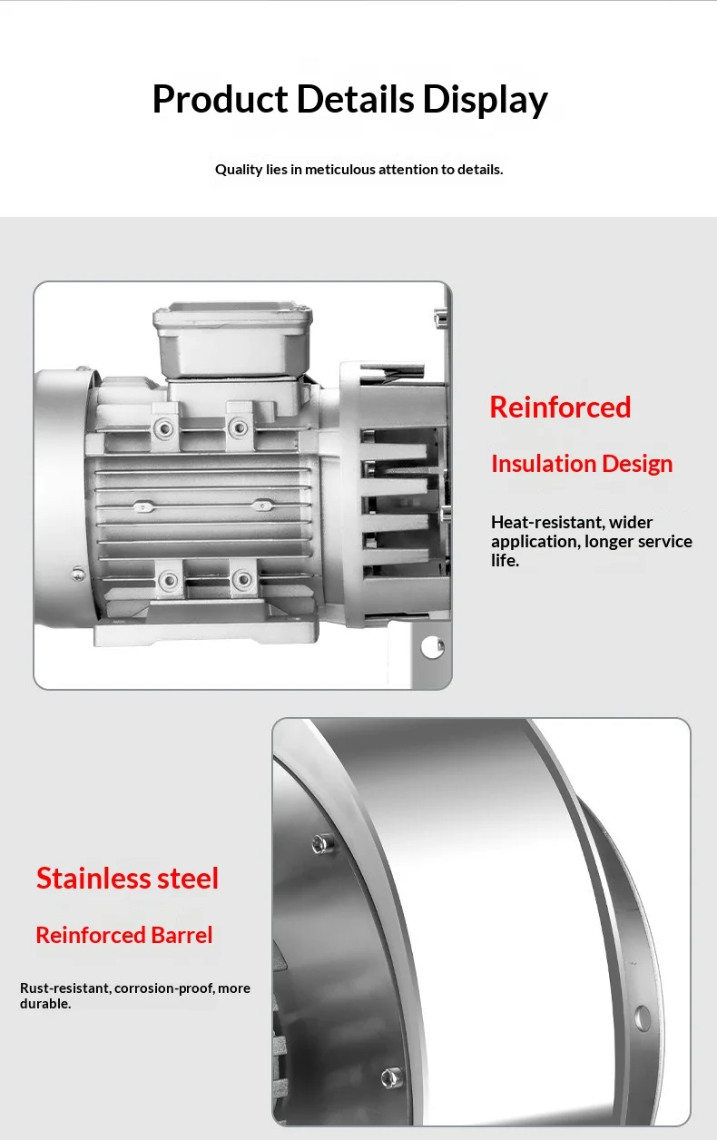 Centrifugal Fan, Stainless, Steel, 304, YN5-47 - detail 26