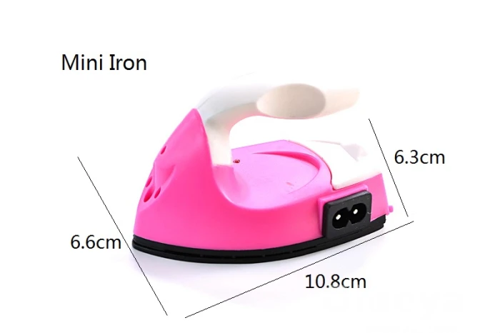 US Plug Pink Color Portable Hot Fix Rhinestone Iron Hot Fix Paper Handheld Electronic Mini Iron With Thermostat Bottom