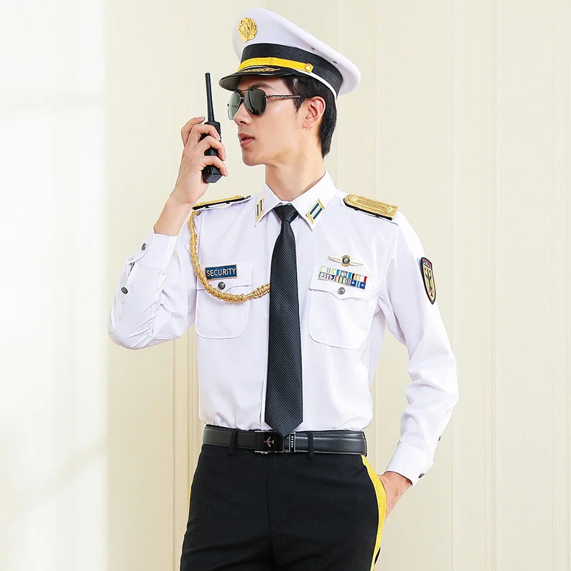 Source Wholesale black color Security Guard Uniform Dust-Proof