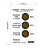 30%40%50%3 dots Brown to Azure Cobalt-free Moisture/humidity indicator cards/labels/strips/stickers for electronics and semicond