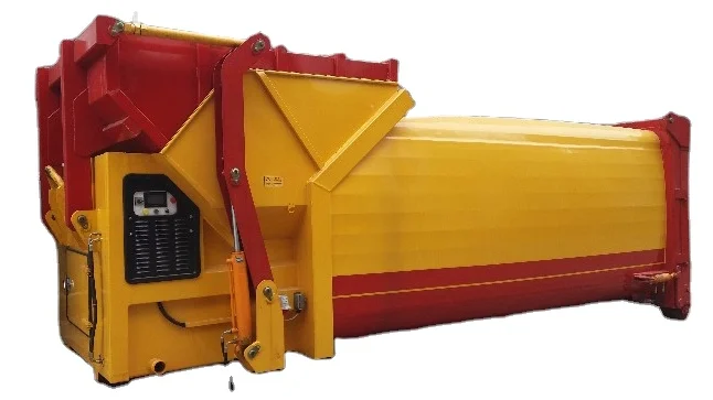 Static Waste Compactor With Combined Tipping Skip Hopper And Bin Lift ...