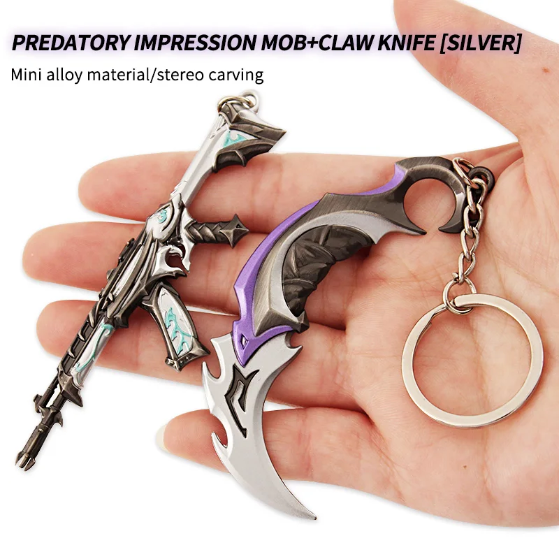 Most Popular New Products 9cm Keychain Valorant Knife Zinc Alloy Valorant Keychain Buy