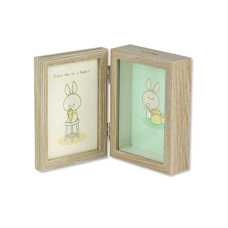 Photo Frame 6x4 Hinged Double Picture Frames Set Photo Display