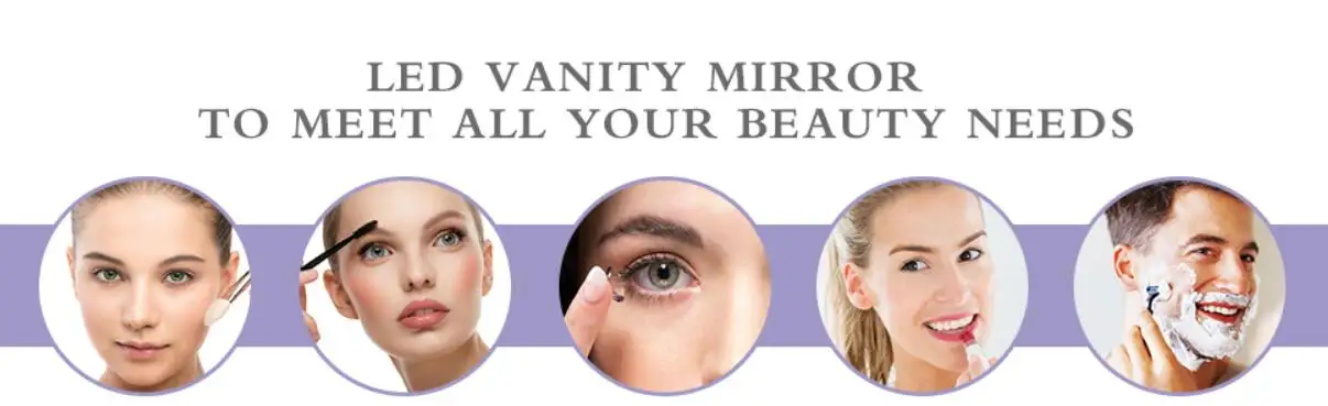 Battery Operated Magnified Light Makeup Mirror