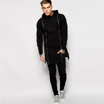 men longline hoodie