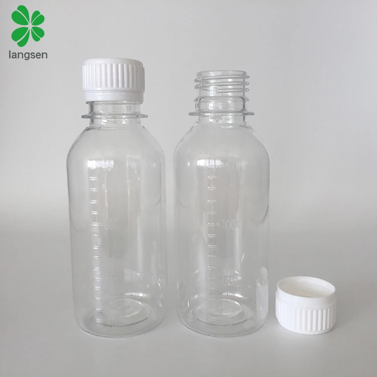 Wholesale 150ml 5oz PET graduated bottle container