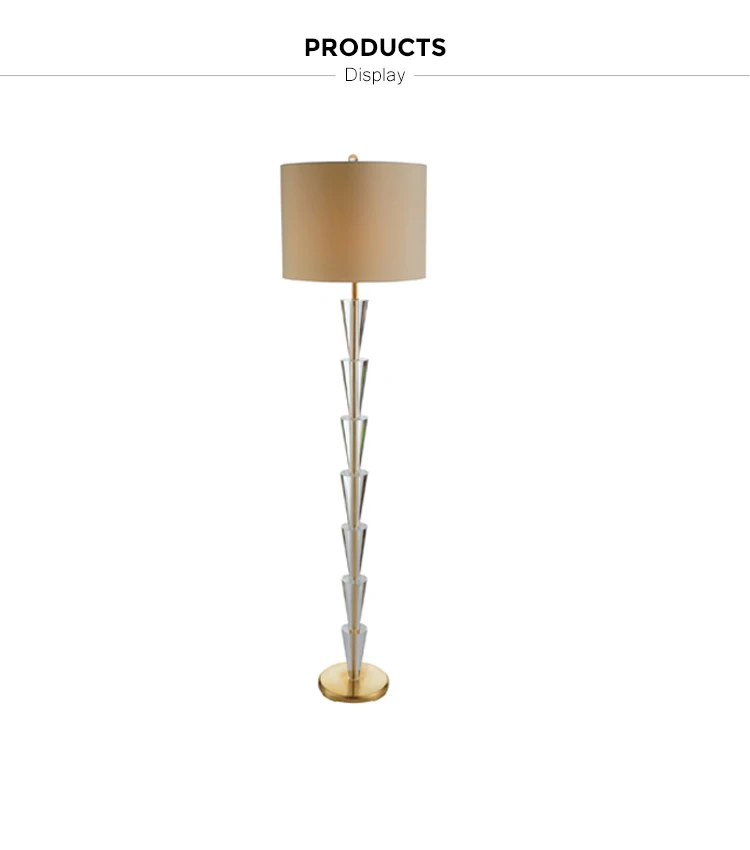 home hotel decoration crystal floor lamp