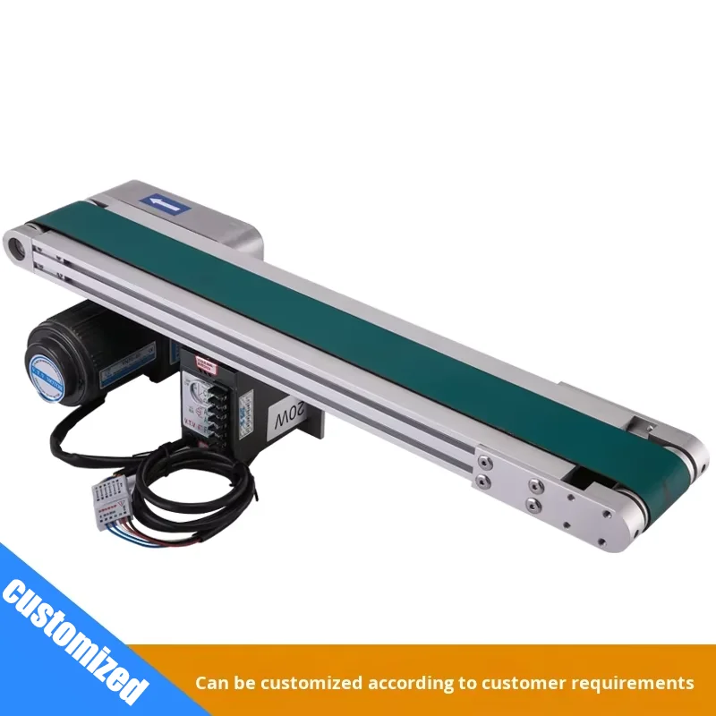Micro Electric Synchronous Belt Conveyor Mini Motor Precise Positioning with Heat Sink Application Cutting Processing Service factory