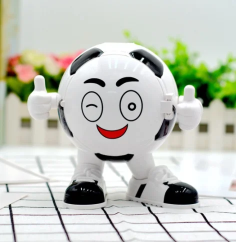 
Creative football baby set the table alarm clock clock 