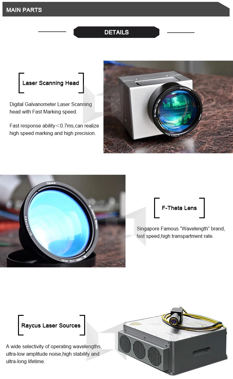 16 years factory experience 20w 30w 50w cnc portable fiber laser marking engraving machine metal price