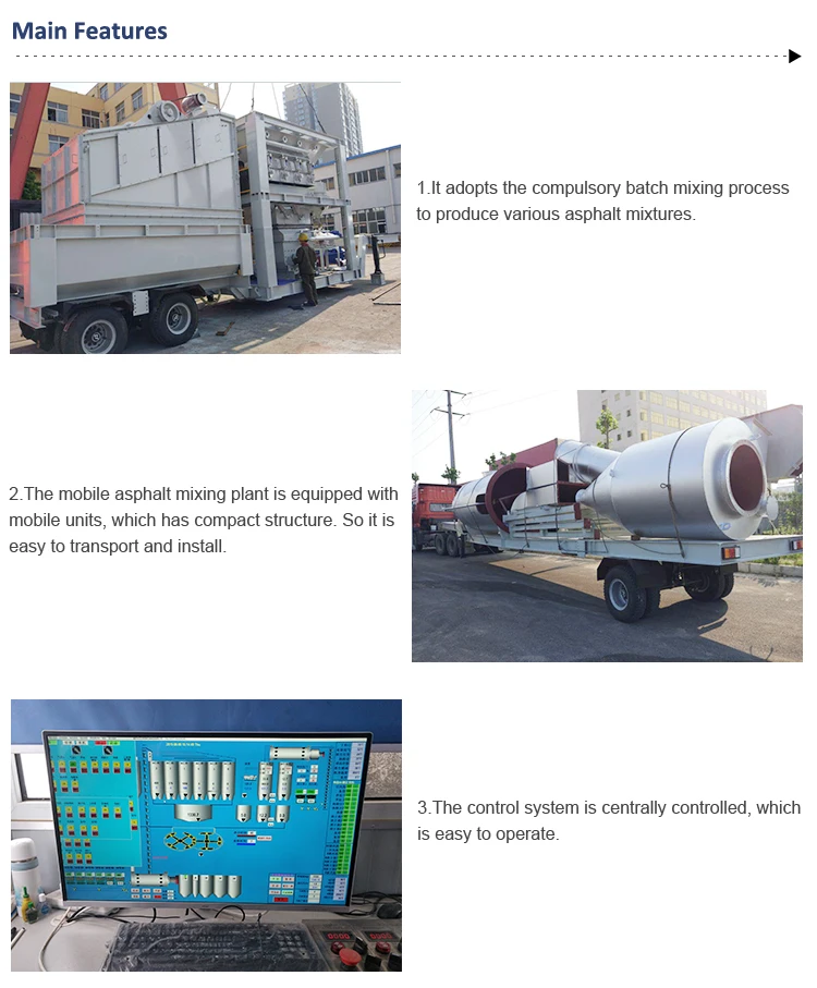 mobile asphalt mixing plant