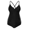 Ability to customize pregnant woman in bikini ruffles bandeau off shoulder plus size