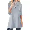 Europe and the United States new explosion models ladies long-sleeved v-neck button decoration dress wholesale