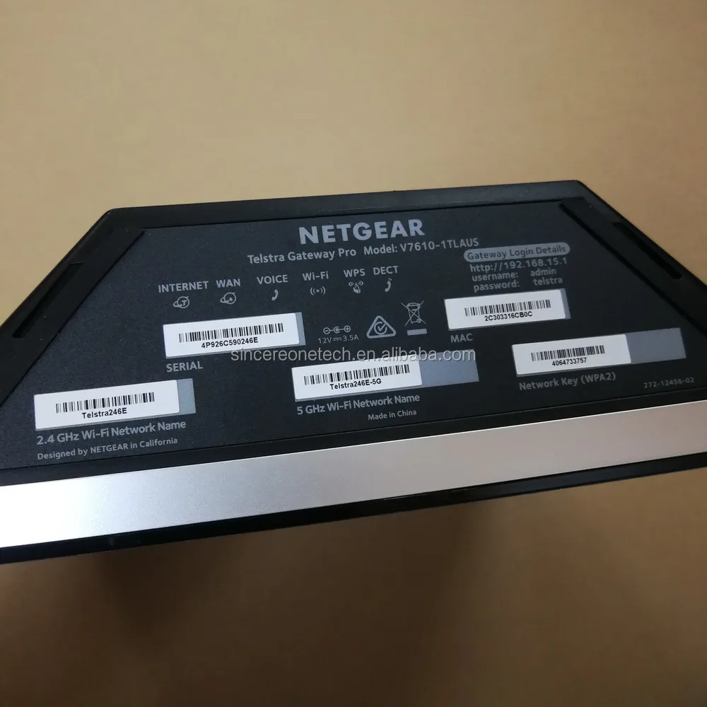 Netgear Vpn Router V7610 (telstra Gateway Pro) Vdsl Wave 2 Wifi Gateway ...