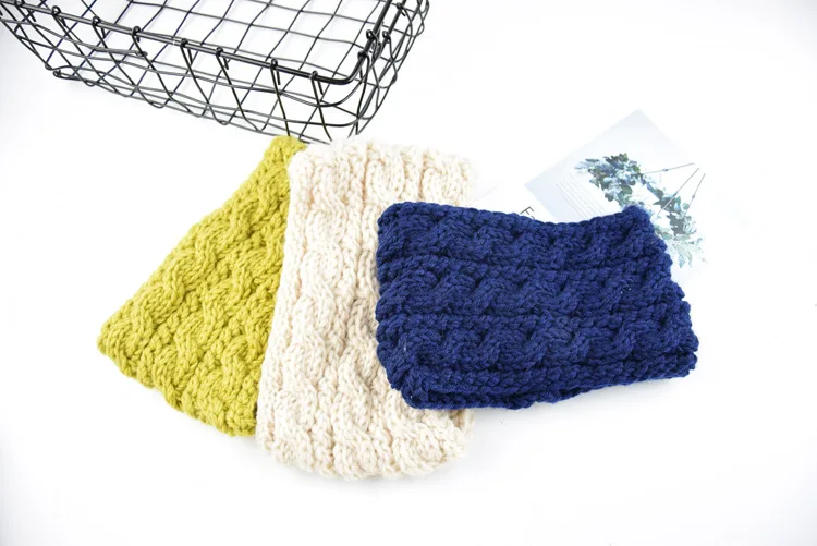 免费送货批发冬季女性针织钩针头带头巾头巾发饰