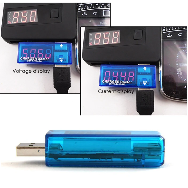 USB Charger Doctor voltmeter ammeter Amp Voltage Meter Tester Detector Hot Sell 