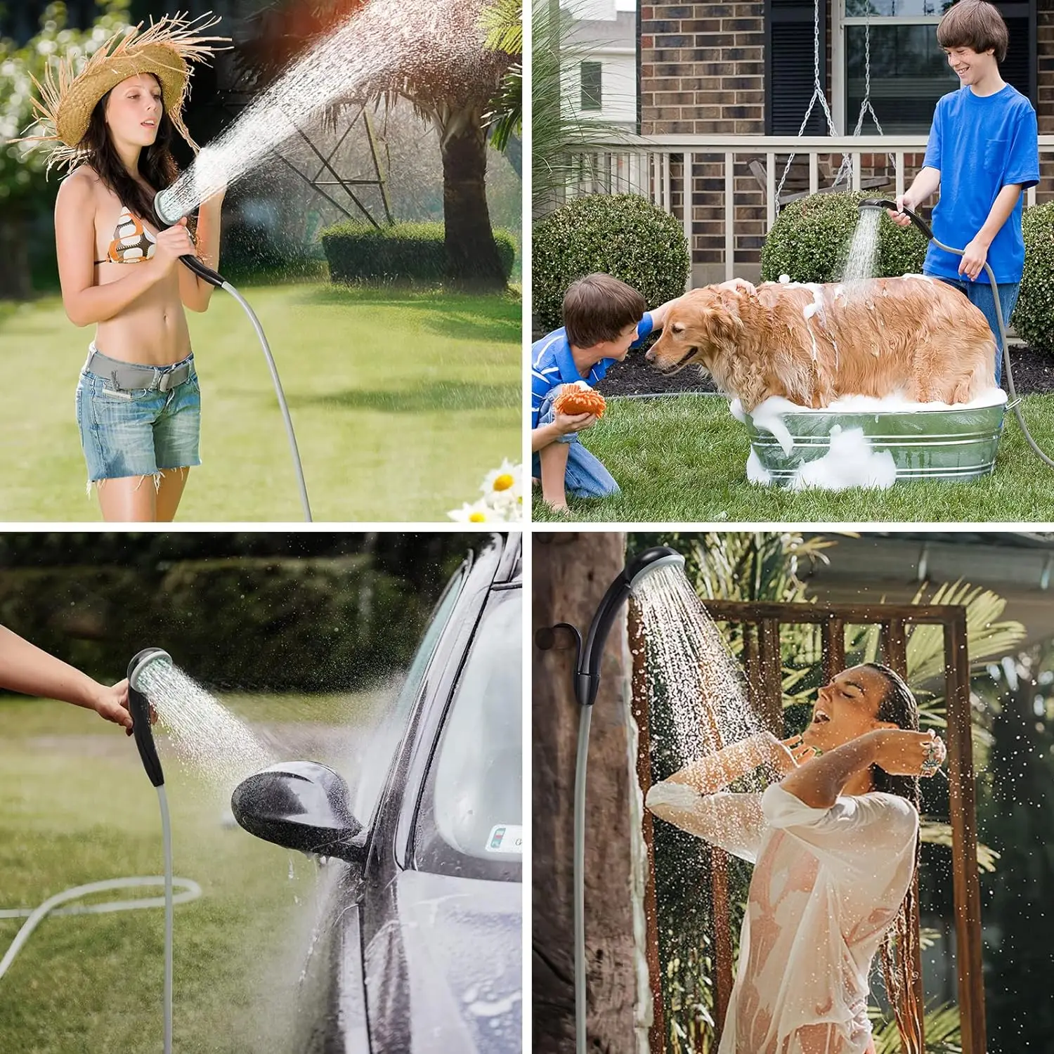 Top Selling Outdoor Camping Portable Rechargeable Bidet Shower for Hiking and Personal Hygiene Cleaning factory
