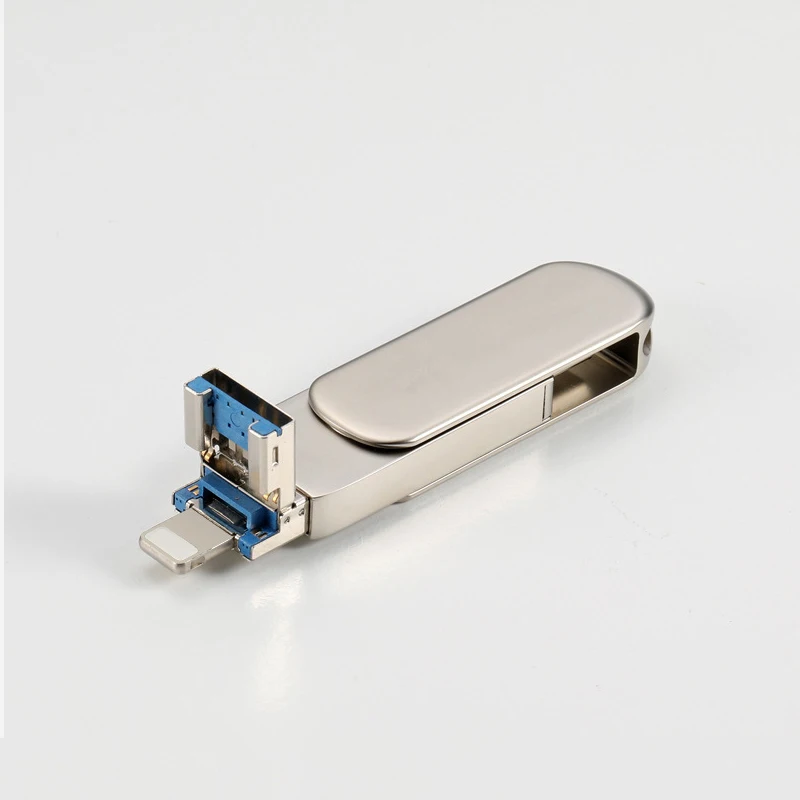 Metal shell rotatable USB flash drive 64gb 32gb 16gb 8gb flash drive memory stick - ANKUX.COM