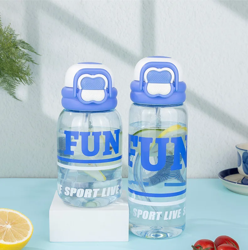 Unisex Tritan Sports Water Bottle Large Capacity Portable Gym Cup High Temperature Resistant for Camping Direct Drinking Method