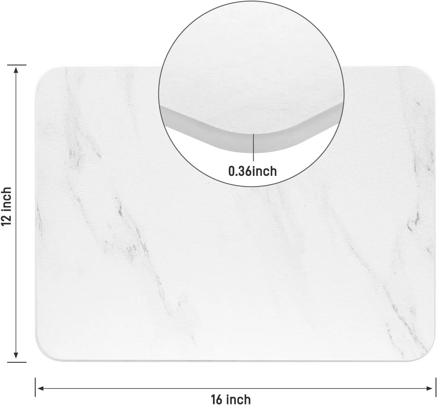 Mable Diatomite Stone Mat For Kitchen Quick Dry Heatresisting Super