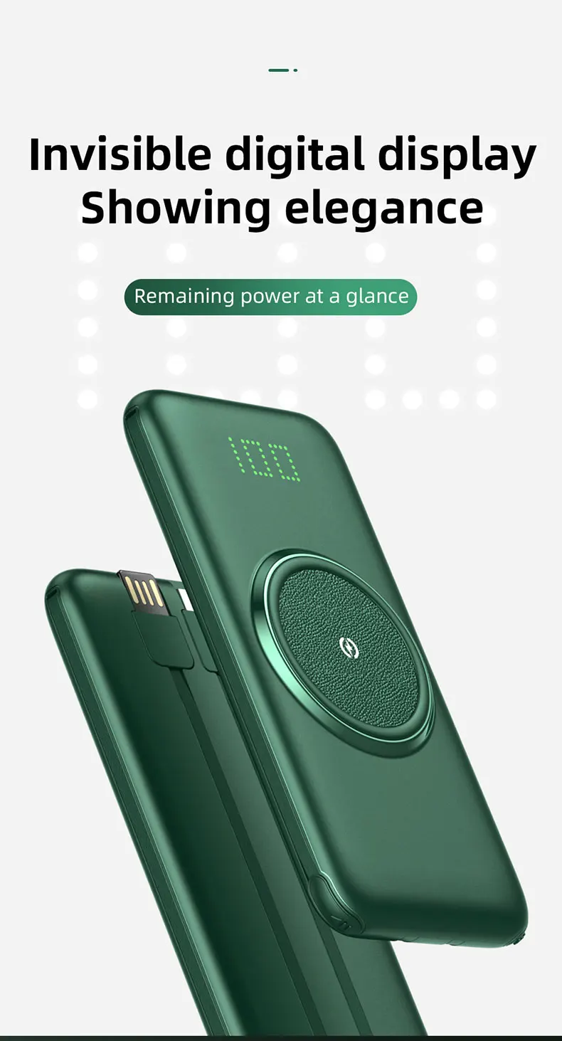 TIMESSamazon best sellers 20000mAh 10000mAh 7 in 1Power Bank 15W Portable wireless Charger with multi port High Speed Charging - ANKUX.COM