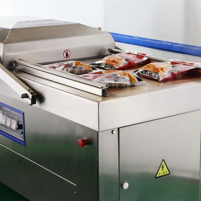 Double chamber food vacuum packaging machine