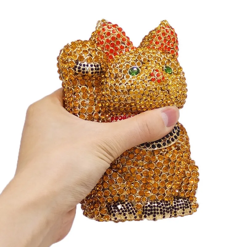 3D Cat Animal Clutch Bags