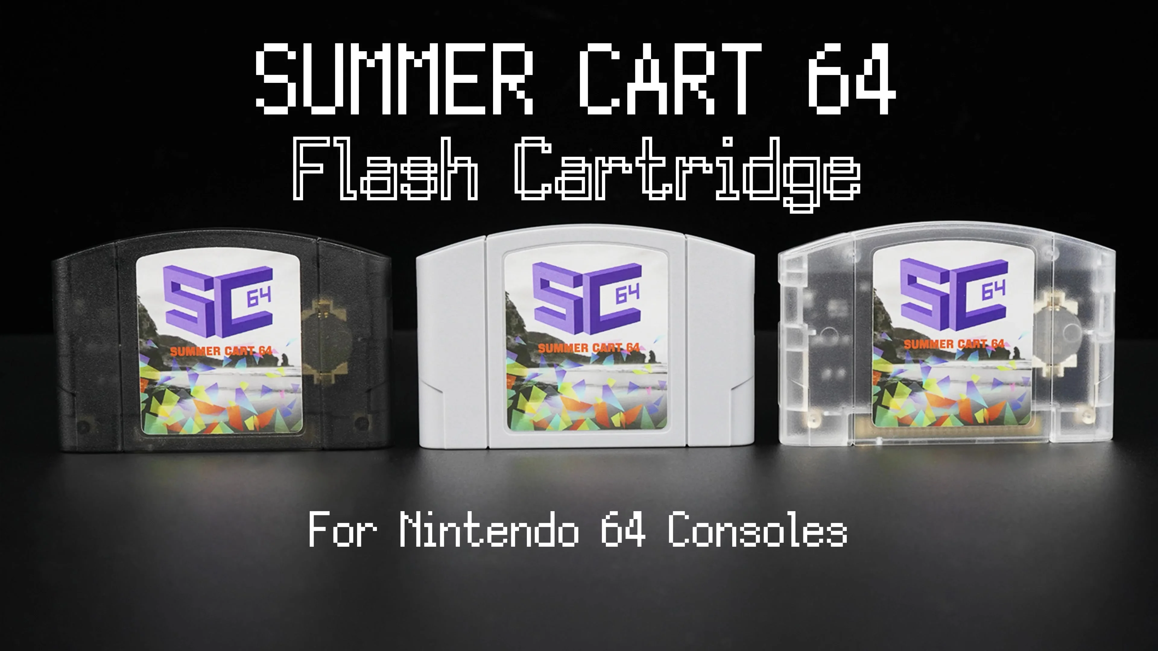 SummerCart64 N64用ゲームカートリッジ ABS製 レトロゲーム