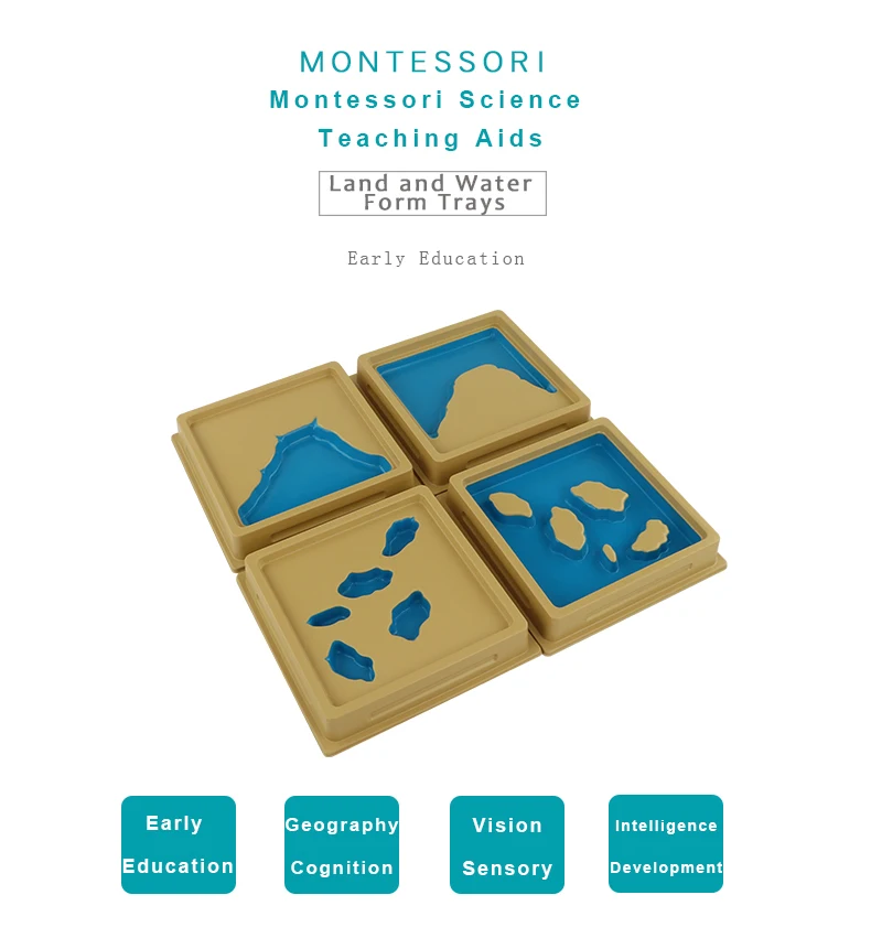 Ge090 Land And Water Form Trays Set 2 Montessori Equipment Geography Wooden Materials Toy For Ams And Ami Buy Montessori Montessori Materials Montessori Geography Product On Alibaba Com