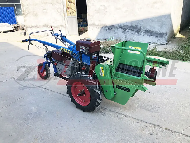 6286 brand new quality single row walking tractor mounted mini corn harvesters
