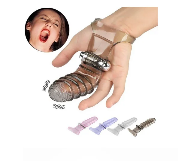 Finger Sleeve Vibrator Sex Stimulate Clit Vibrating Foreplay Orgasm  Sexy-Device Battery Included Mini Finger Vibrators