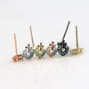 Fashion charm stud earring small cubic zirconia stud earring