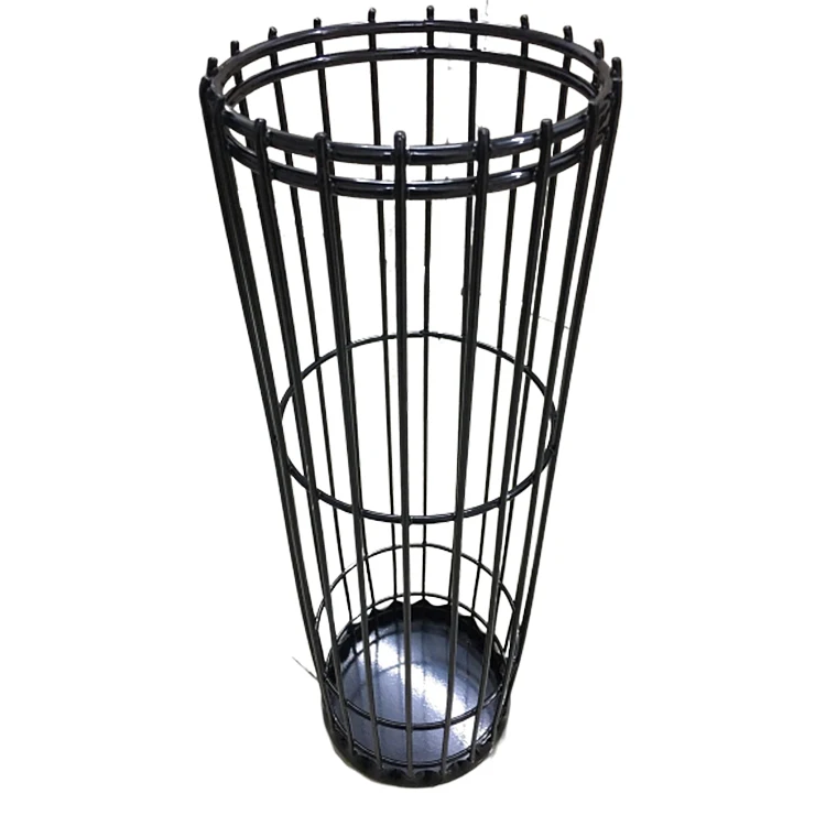 Filtre Torbası için Karbon Çelik Silikon Kaplı 6 '' Filtre Torbası Kafesi 7