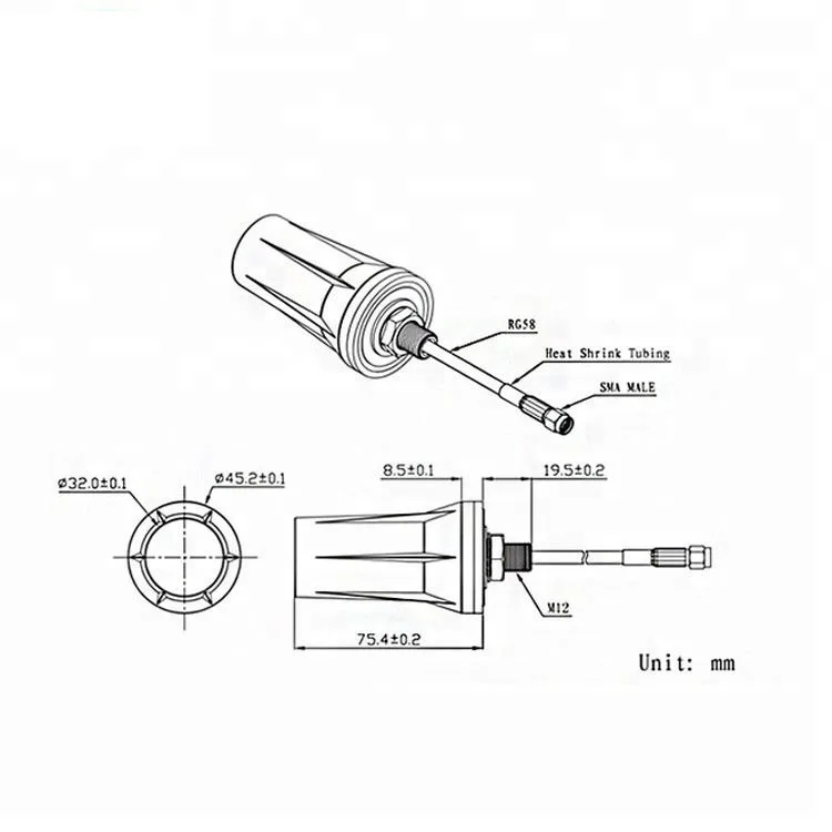 Screw Mounting Waterproof 868MHz Antenna GSM 3G 915MHz Lora Outdoor For IOT Security System - ANKUX.COM