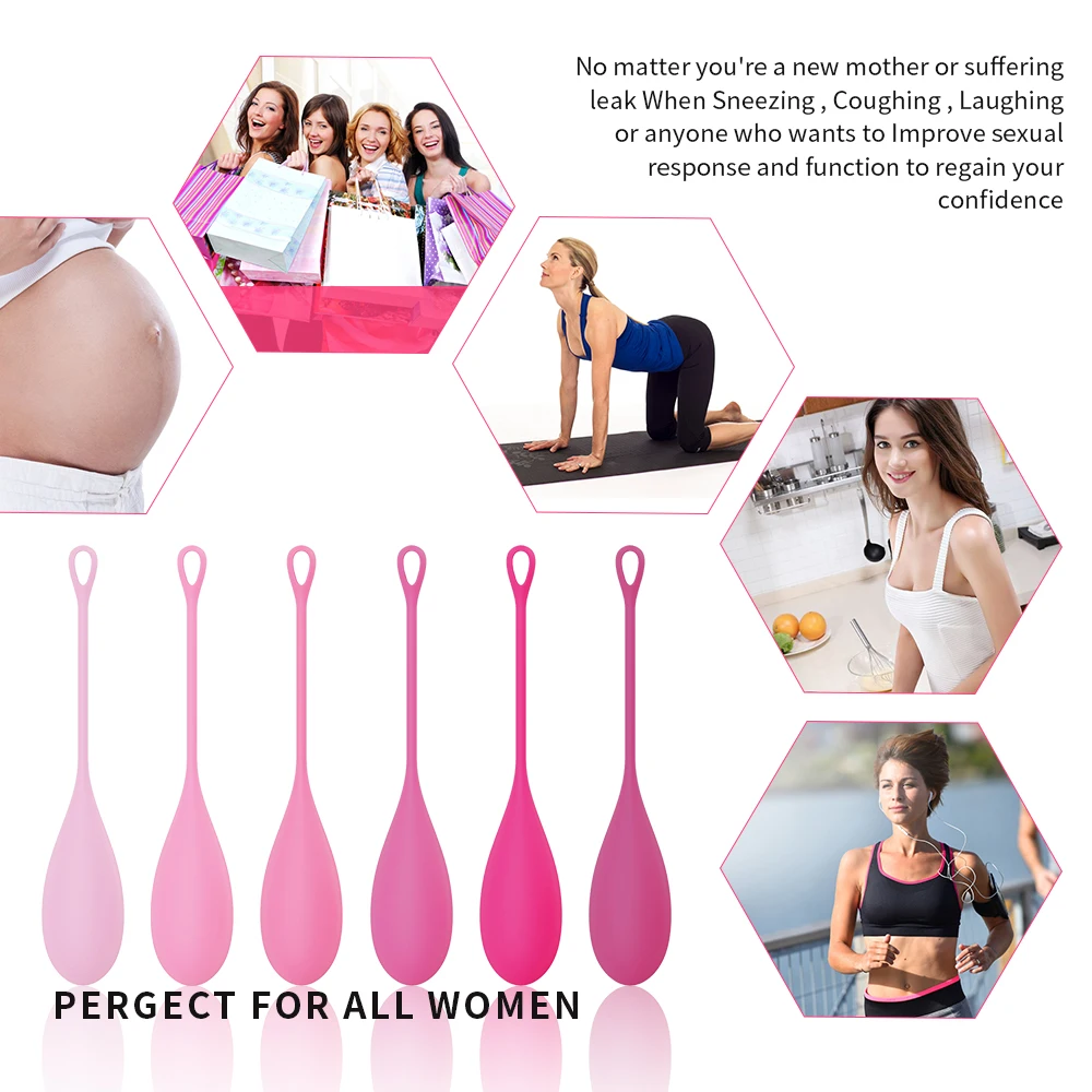 Personal Use Medical Grade Silicone Multiple Weights Kegel Ball Set