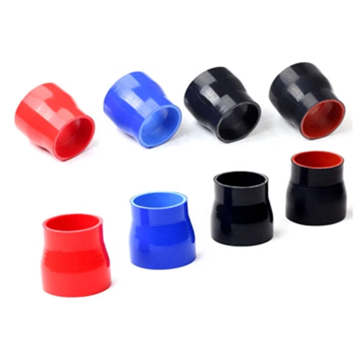 Black 90 degree reducer silicone hose 51-63mm pipe coupler UV