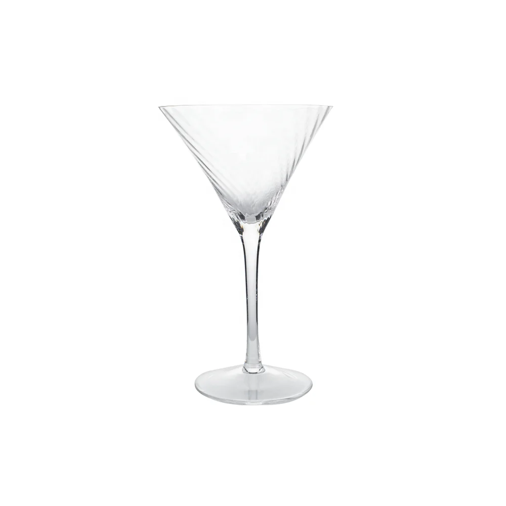 Factory Specials Leadfree Glass Clear Corrugated Red Wine Glasses